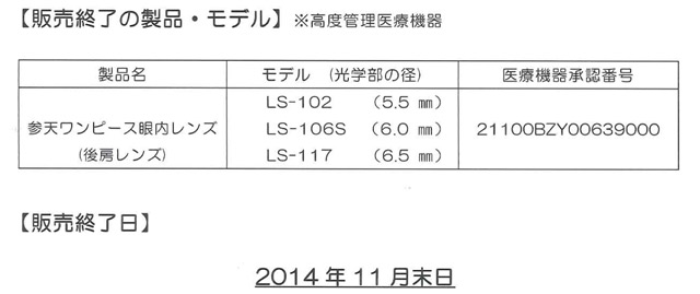 ＸＪ-60、ＸＪ-70添付文書記載内容の一部改訂のお知らせ